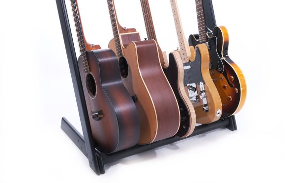 XCSOURCE Hardwood Guitar Stand with Drawer, Guitar Display Rack with Felt P