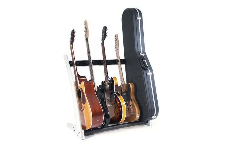 Walnut Hardwood Ruach GS-5 Wooden Guitar Stand for Acoustic and Electric Guitar 